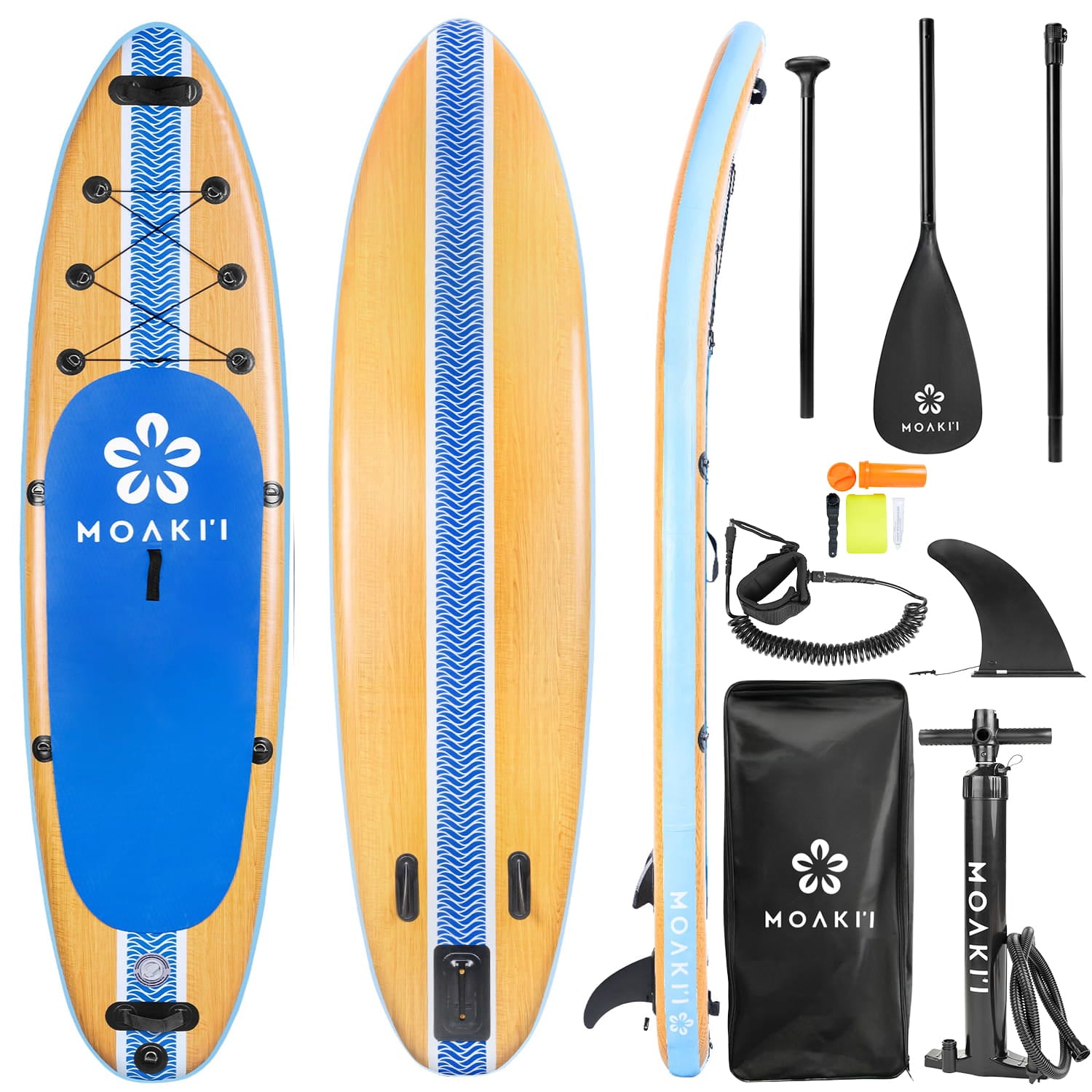 Kiva 11' Fitness & Distance Inflatable Paddleboard | Moaki'i