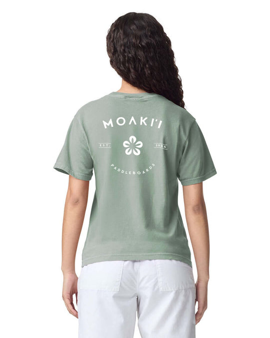 MOAKI'I Women's Heavyweight Pocket Tee - Bay image 1