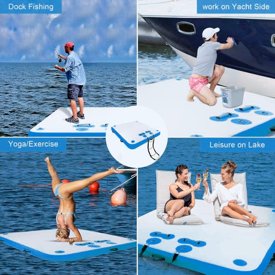 Inflatable Floating Water Platform - 8 x 6 ft image 3