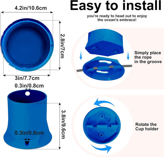 Paddle Board Cup Holder - Blue image 1
