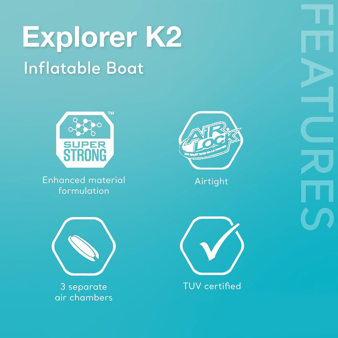Inflatable 2-Person Kayak with Deluxe Aluminum Paddles image 3