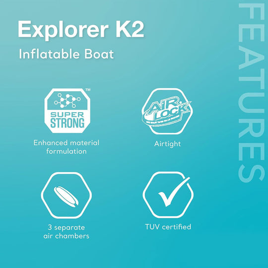 Inflatable 2-Person Kayak with Deluxe Aluminum Paddles image 3