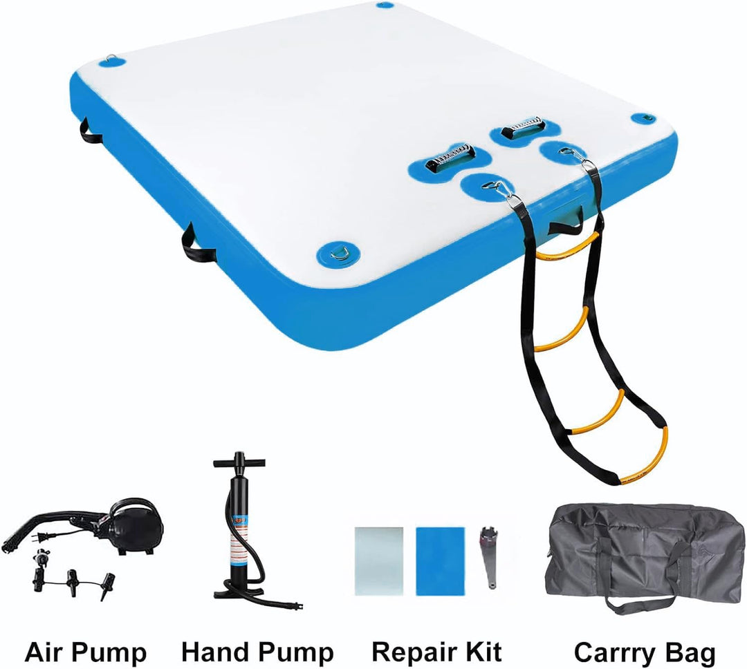 Inflatable Floating Water Platform - 8 x 6 ft image 5