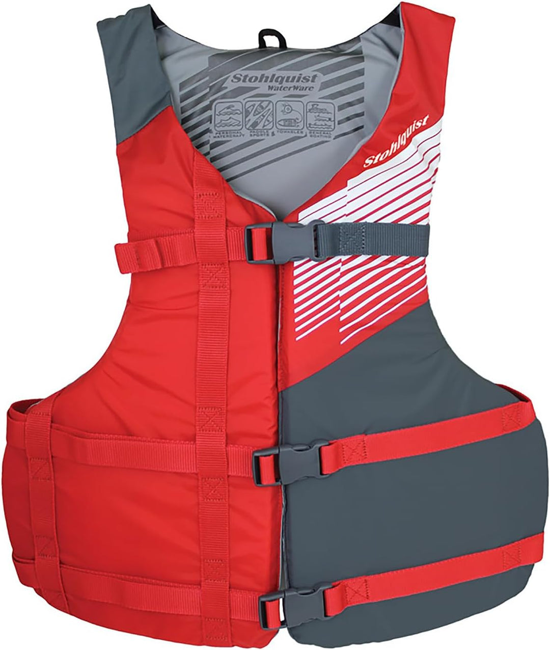 Universal Fit Adult Life Jacket - 90+ lbs (Red) image 0