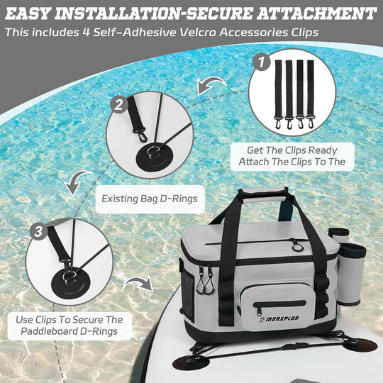 Waterproof Shell Paddle Board Cooler - Grey image 4