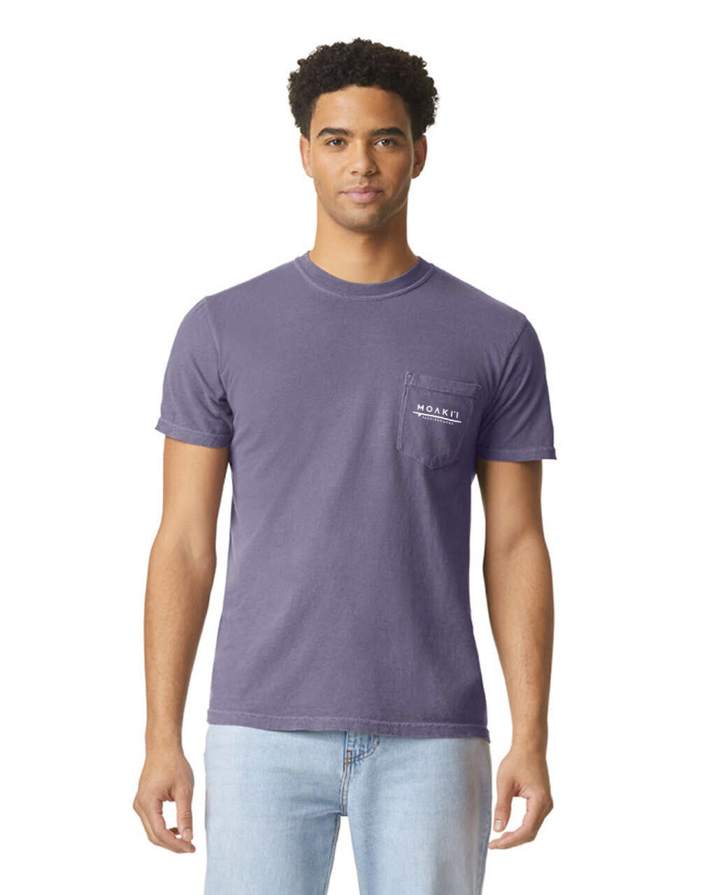 MOAKI'I Men's Heavyweight Pocket Tee - Wine 