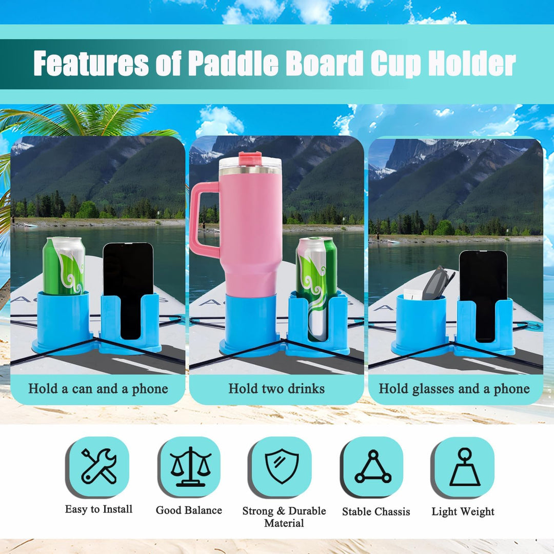 Cup Holder for Paddle Board - Blue image 2