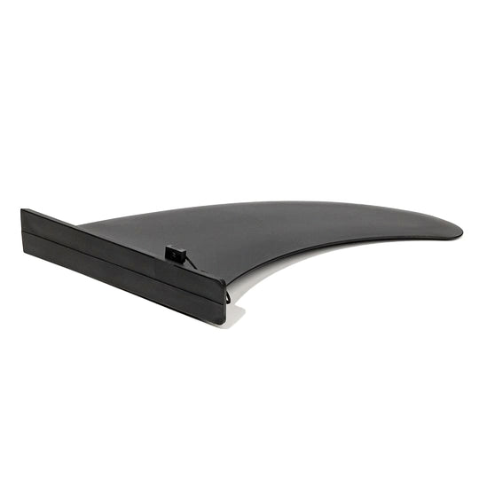 Black SUP fin on a white background