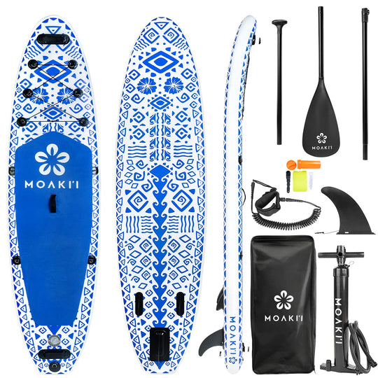 PATHFINDER – 10'8" Inflatable Paddle Board Complete Kit (Blue/White)