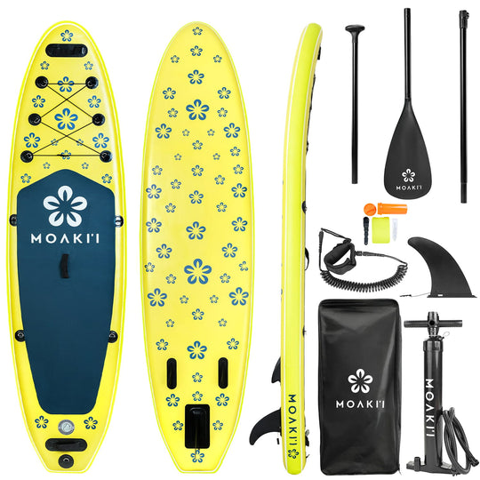 TREKKER - 10'4" Inflatable Paddle Board Complete Kit (Yellow/Green)