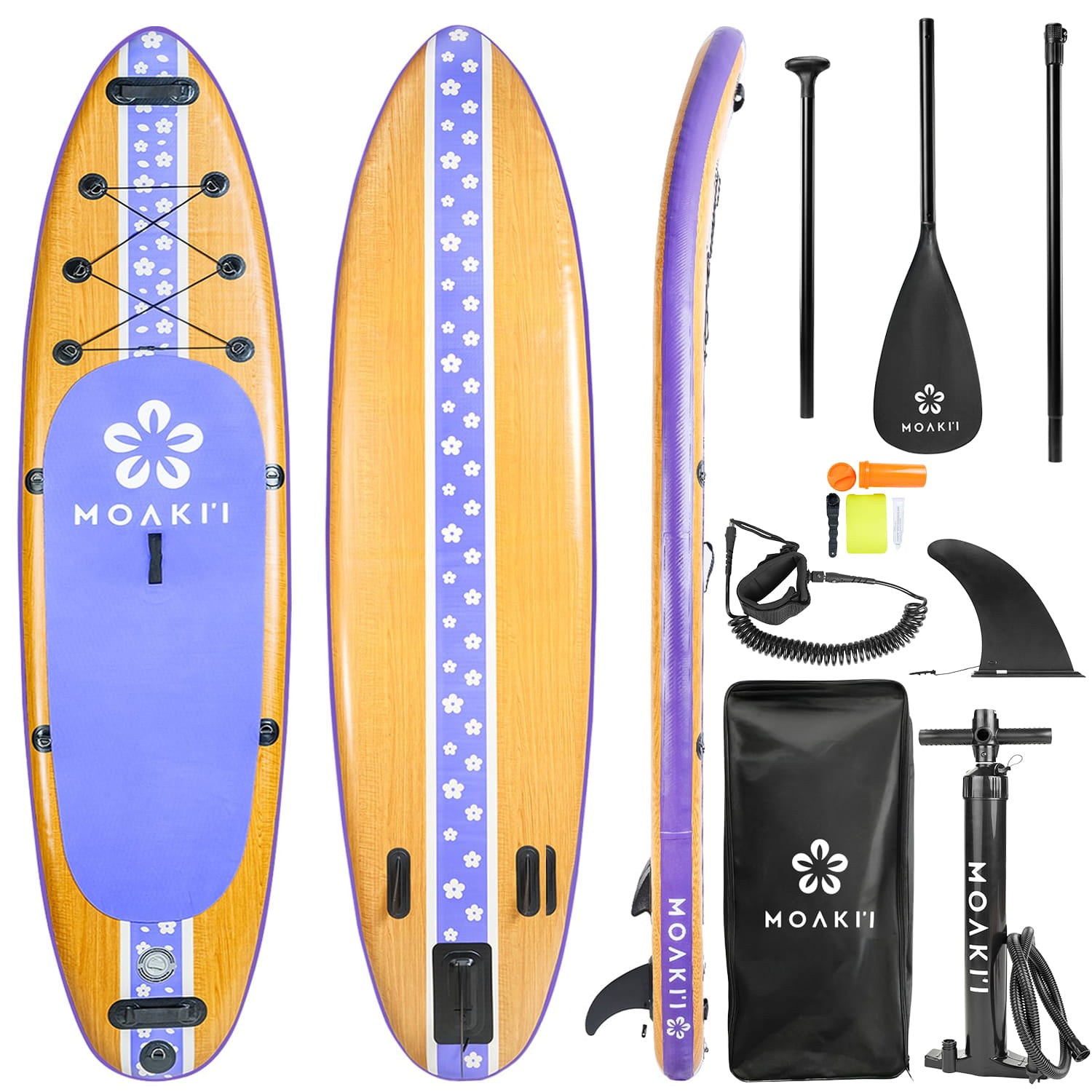 Kiva 11' Fitness & Distance Inflatable Paddleboard | Moaki'i