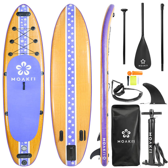 KIVA - 11' Inflatable Paddle Board Complete Kit (Purple)