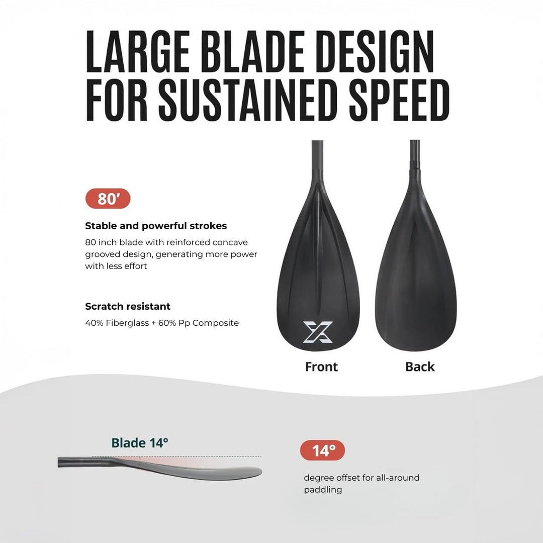 Paddle Board Paddle - Double-Blade, Adjustable image 2