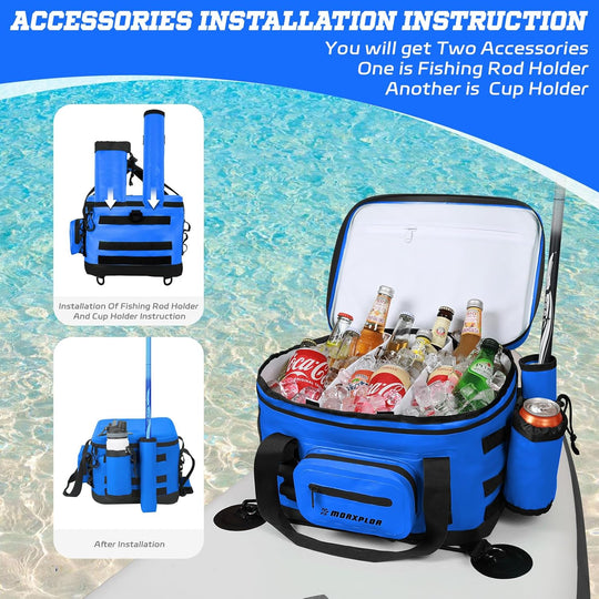 Waterproof Shell Paddle Board Cooler - Blue image 5
