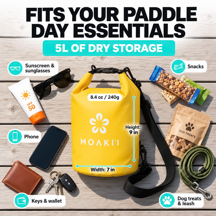 5L Waterproof Dry Bag (Yellow)